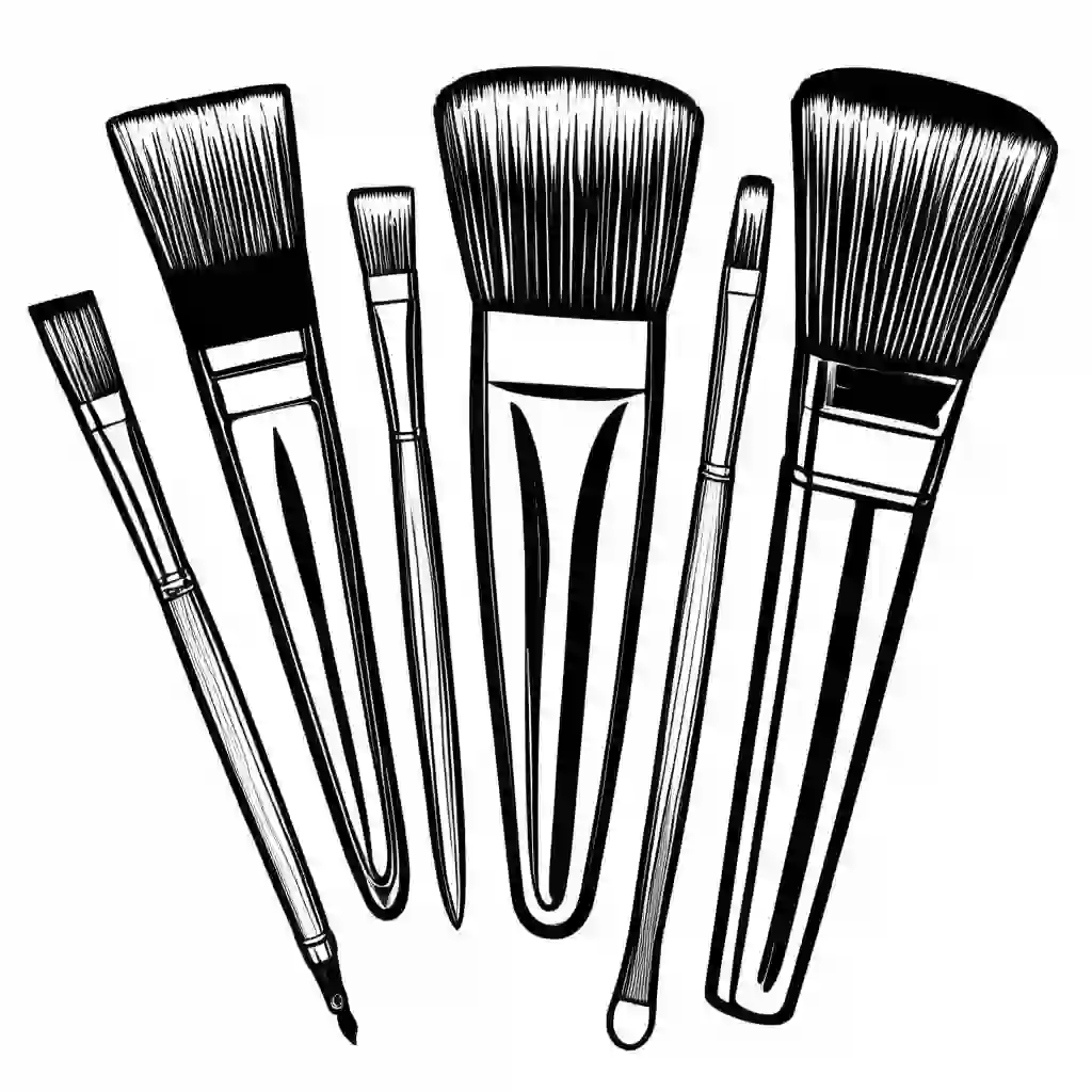 Pastry brush coloring pages